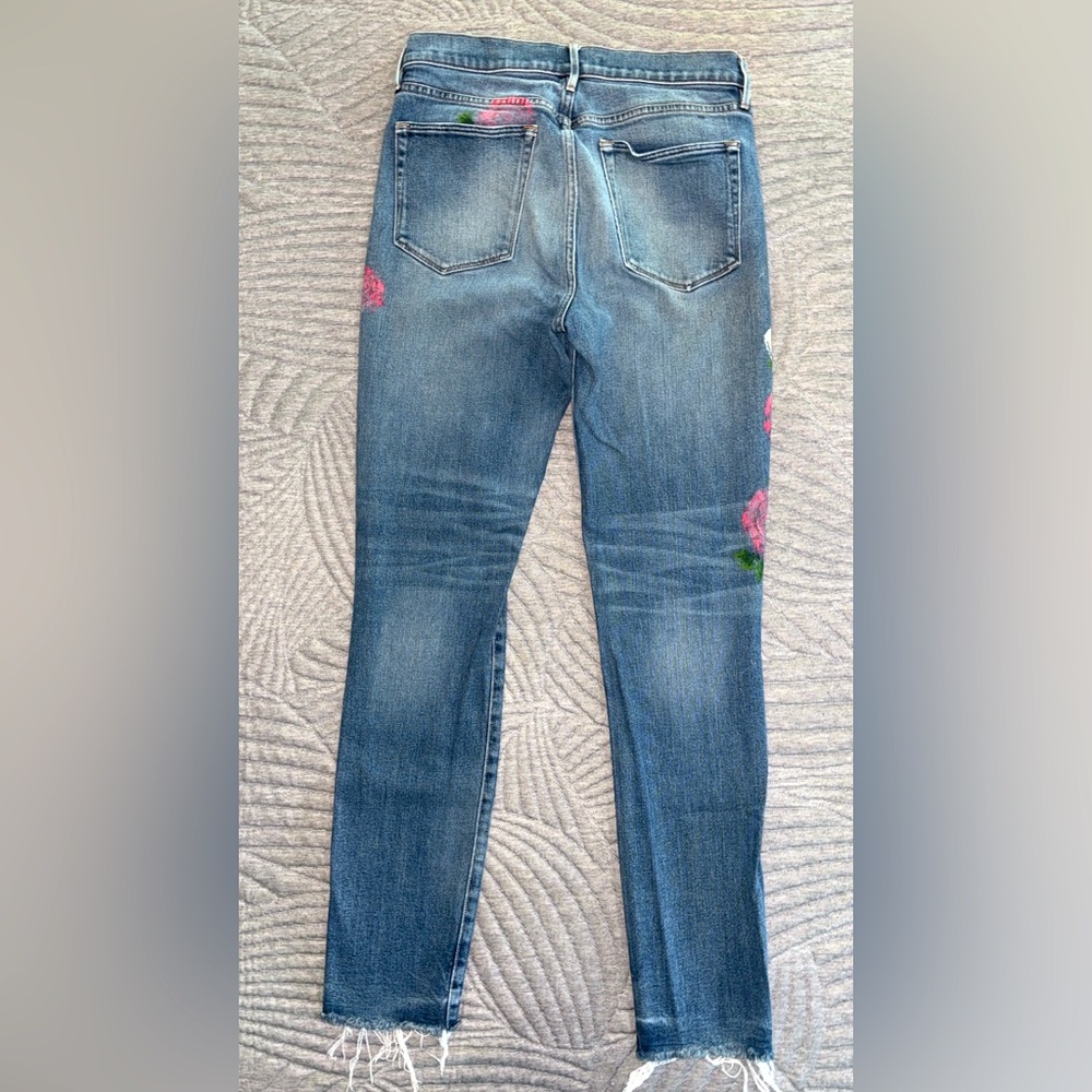 3x1 NYC Painted Flowers Jean - Picture 2 of 4